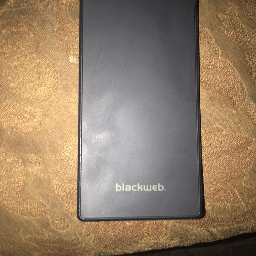 Black web Portable Charger
